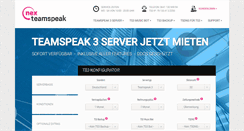Desktop Screenshot of nexteamspeak.de